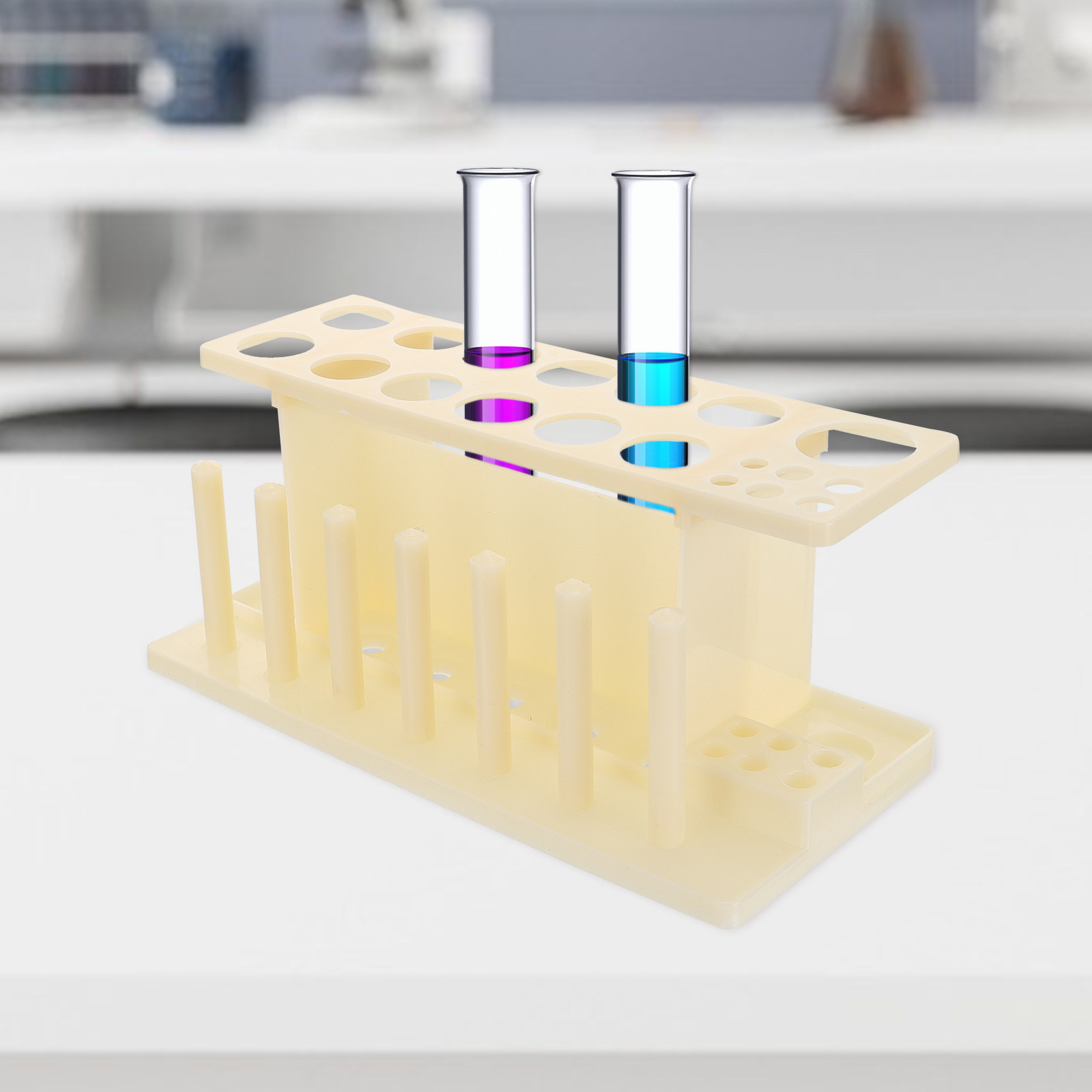Test Tube Racks Wood Laborator - Lab Equipment ulasan dan harga