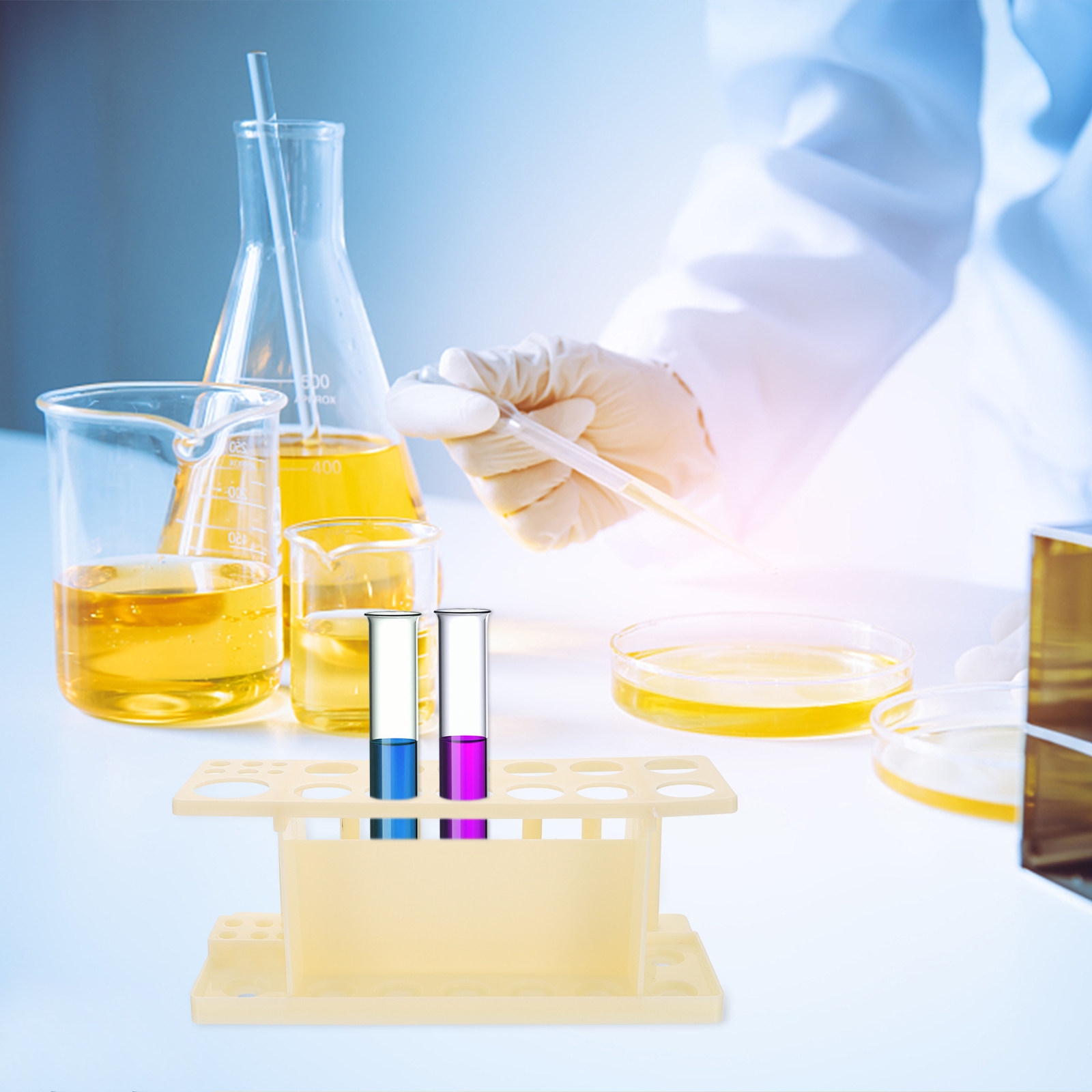 Test Tube Racks Wood Laborator - Lab Equipment ulasan dan harga