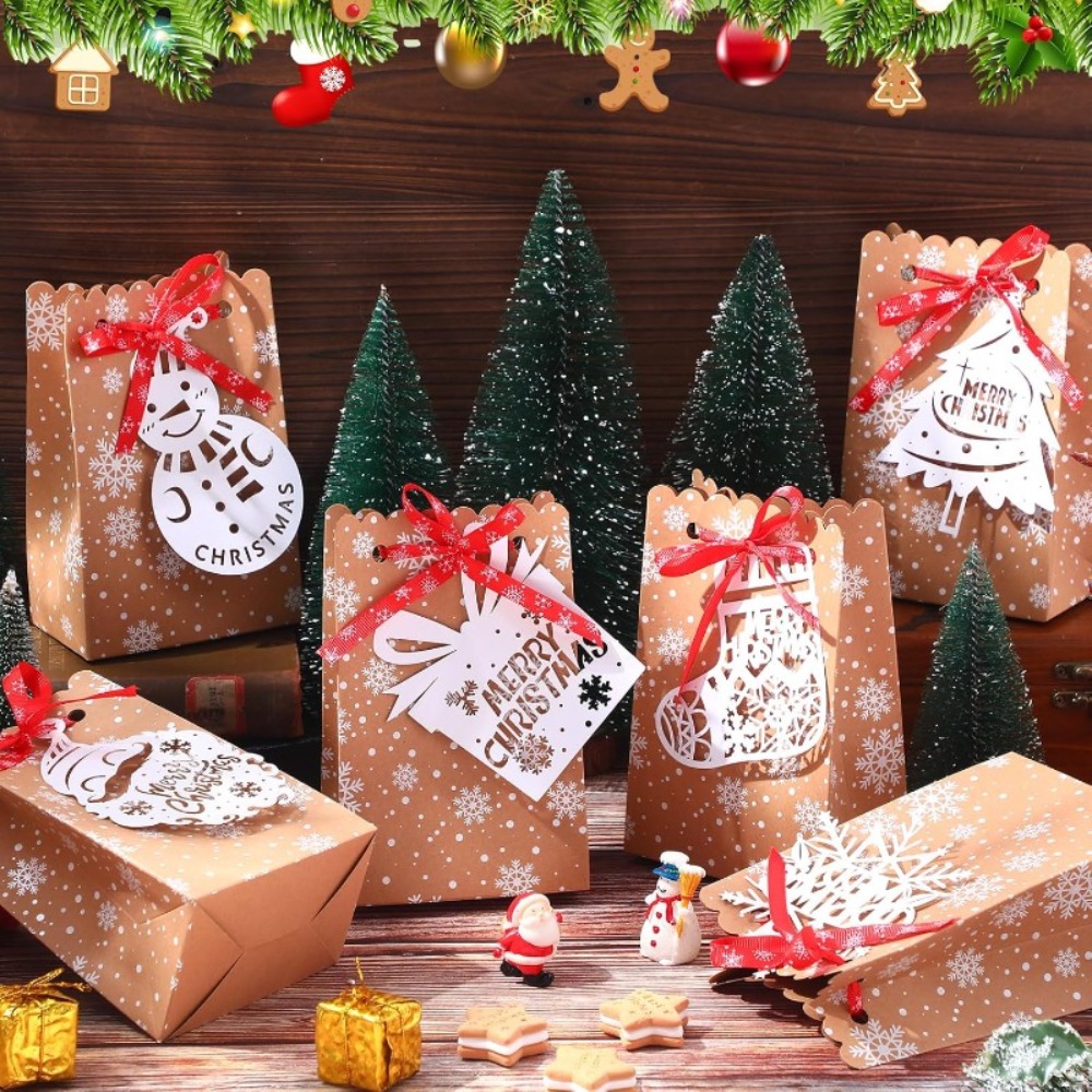 6/12Pcs Christmas Snowflake Pa - Packaging ulasan dan harga