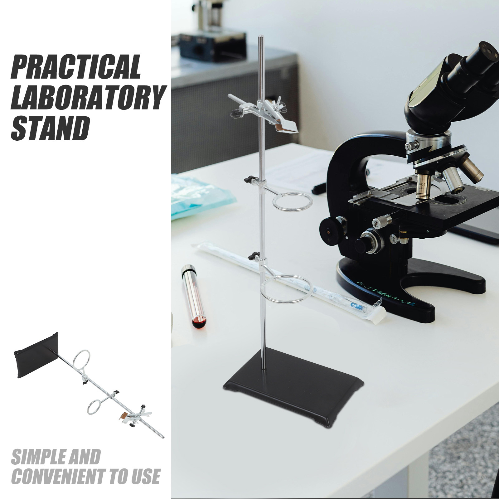 Laboratory Ring Stand Iron Sta - Lab Equipment ulasan dan harga