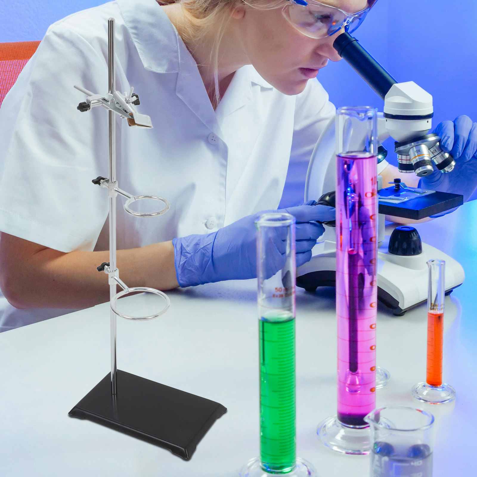 Laboratory Ring Stand Iron Sta - Lab Equipment ulasan dan harga