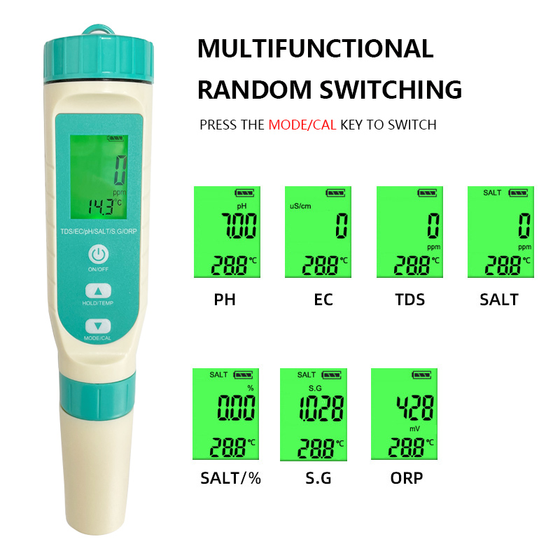 2023 Newest 7 in 1 PH / TDS /  - Ph Meter Digital Water Tester ulasan dan harga
