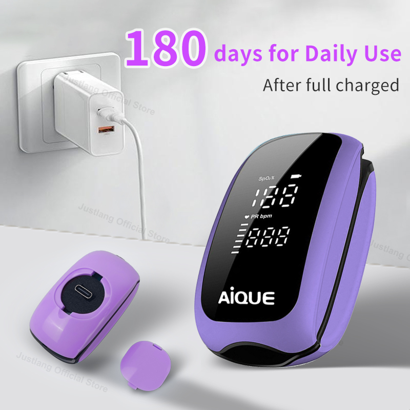 AiQUE Rechargeable Digital Fin - Pulse Oximeter Fingertip Rechargeable ulasan dan harga